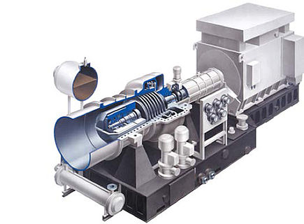 Детандер-генераторные агрегаты (ДГА) для выработки электроэнергии за счет использования давления природного газа.
