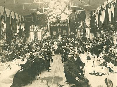 Мероприятие, посвященное спуску на воду крейсера второго ранга «Жемчуг», 1903 год